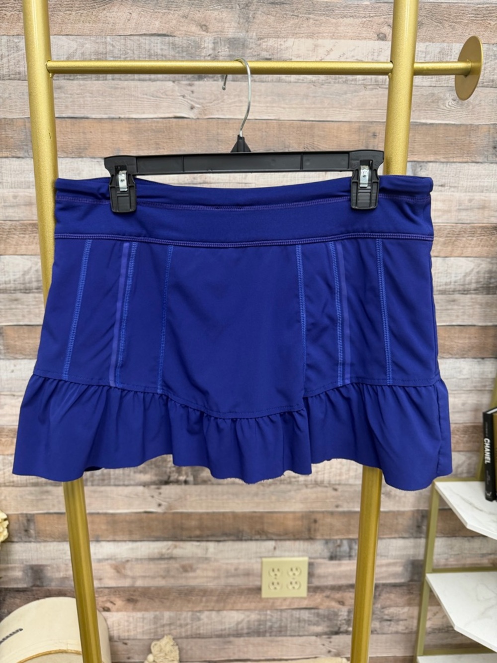 Athleta Purple Athletic Ruffle Skort 8